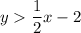 y\dfrac{1}{2}x-2