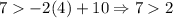 7-2(4)+10\Rightarrow 72