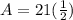 A=21(\frac{1}{2})