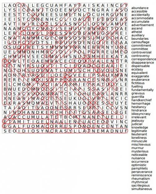 The answers for the word search edward edward inuit