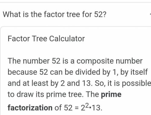 Draw factor tree for the following numbers:

1. 122. 183. 276. 367. 42S. 4810. 5211. 5612. 63
