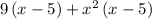 9\left(x-5\right)+x^2\left(x-5\right)