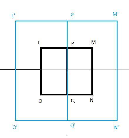 Pleasee help asap! Giving brainliest.

Square LMNO is shown below with line PQ passing through the c