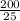 \frac{200}{25}