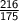 \sf{ \frac{216}{175} }