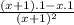 \frac{(x+1).1-x.1}{(x+1)^2}