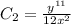 C_{2} = \frac{y^{11} }{12 x^{2} }