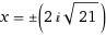 Solve for x in the equation x^2+20+100=36