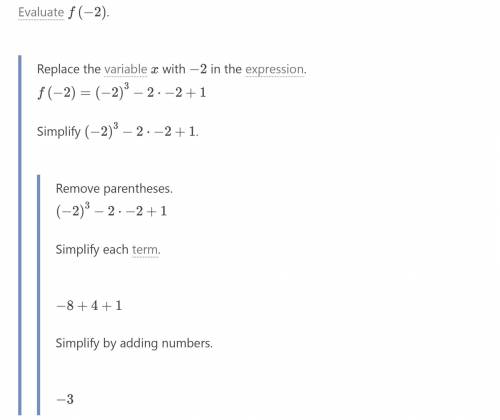 F : x →x³- 2x + 1. Find:a) f(2)b) f(-2)c) f(100)d) f(0)e) f(1/2)