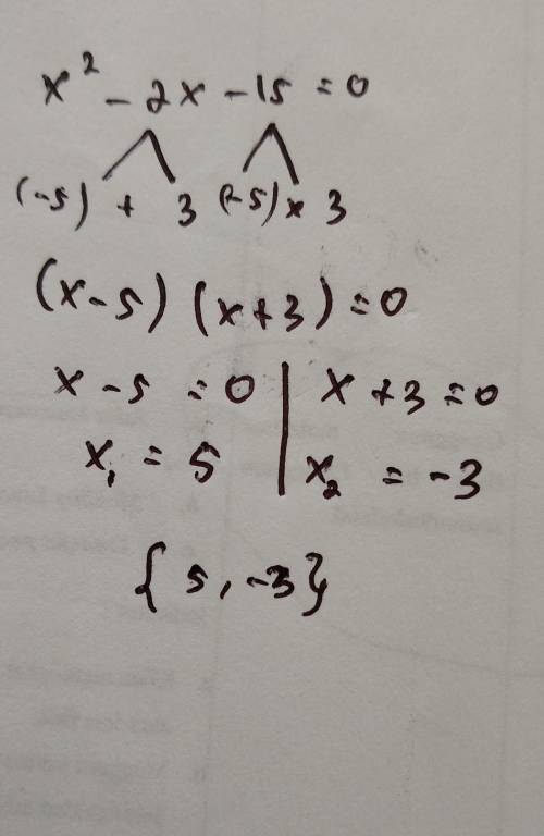 Solve by completing the square.
X^2-2x-15=0 (help)