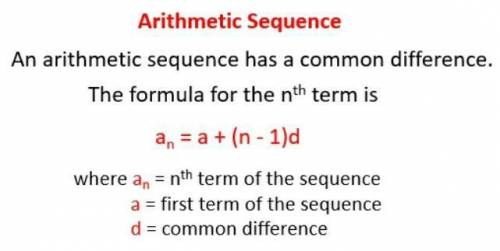 Which is the correct Arithmetic Sequence formula for the following pattern: 45, 50, 55, 60, 65, 70..
