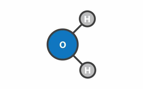 How do water molecules move away from their H-O-H configuration to become new molecules?