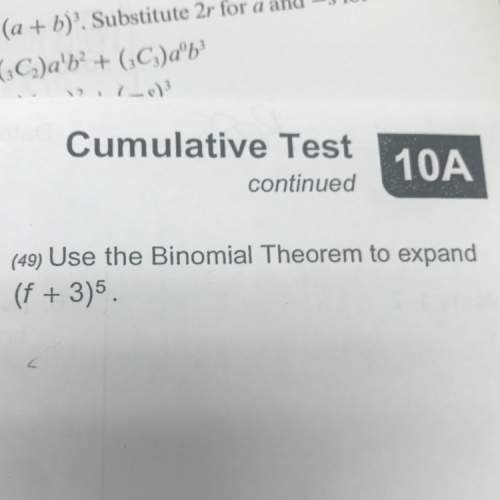 Use the binomial theorem to expand? ?