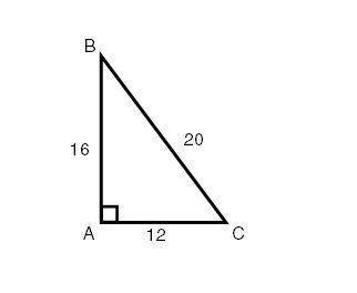 Which inverse trigonometric function will determine the measurement of angle b?