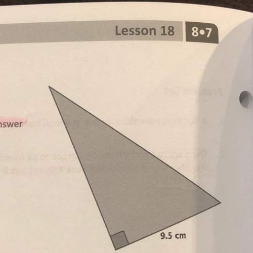 4. the area of the right triangle shown at right is 66.5 cm'. a. what is the height of the tri