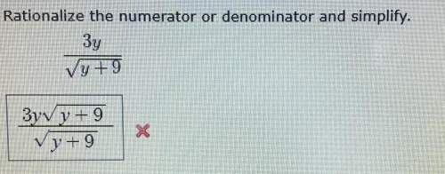 Rationalize the numerator or denominator and simplify ! what did i do wrong? ?