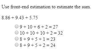 Me i really appreciate it front - end estimation math