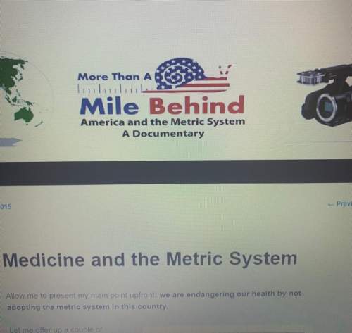 the author believes we are “endangering our health by not using the metric system