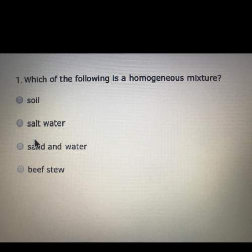 Which of the following is a homogeneous mixture?