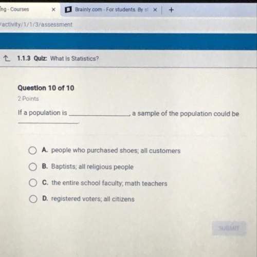 If a population is a sample of the population could be