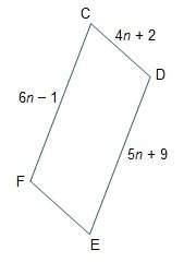 Figure cdef is a parallelogram. which measures are correct? check all that