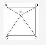 abcd is a square. p is a point inside the square. straight lines join points a and p, b