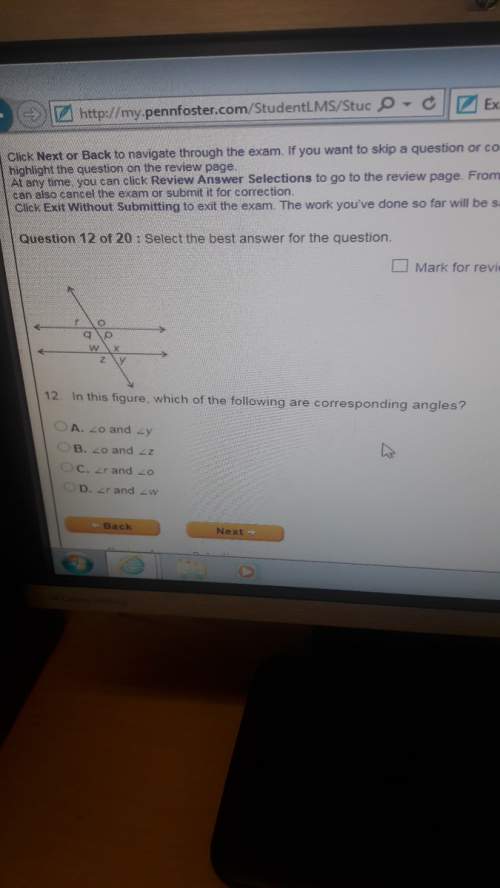 In this figure, which of the following are corresponding angles ?