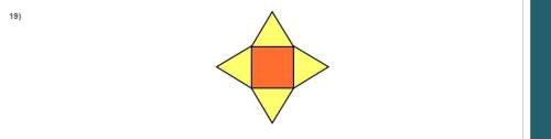 Which solid figure does this net represent?  a. cone b. square pyramid  c. triang