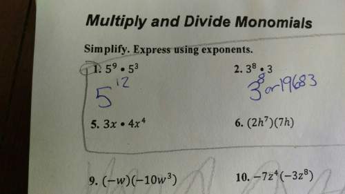 What is the answer to number 5&amp; 6?