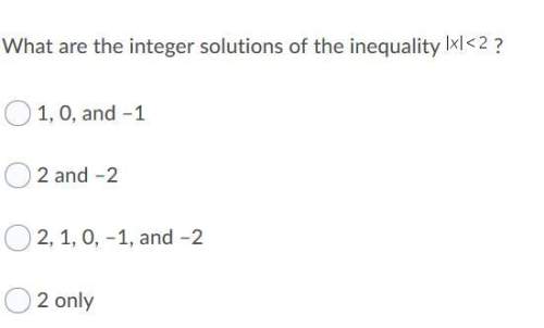 What are the integer solutions of the inequality?