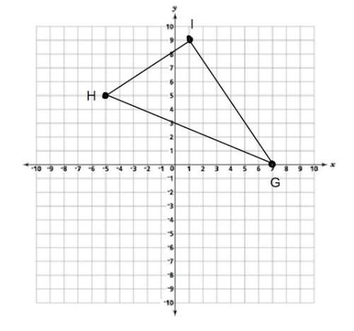 10. given triangle ghi with g(7, 0), h (-5, 5) and i (1, 9), find the slope of hi.
