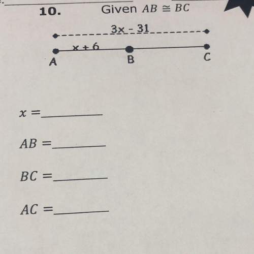Given ab= bc findind  x= ab= bc= ac=