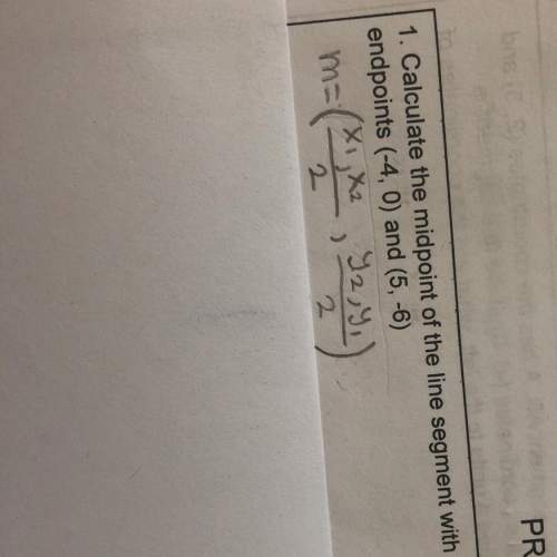 How do i solve this problem using the midpoint formula?