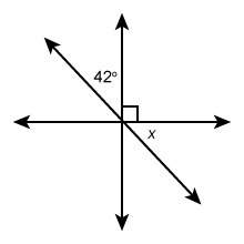 Super quick answer, ! 15 pts!  what is the measure of angle x?