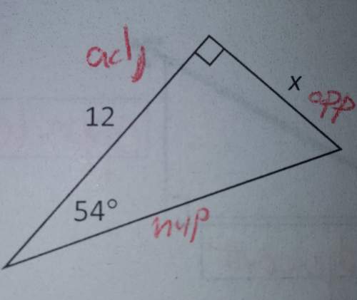 How do i solve a trigonometry problem if you only have one side(12) and two angles (54° and 90°)