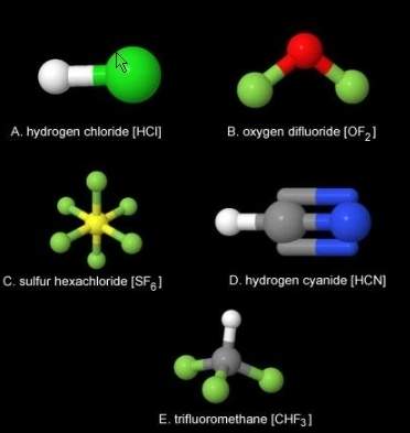 Which is a nonpolar molecule?