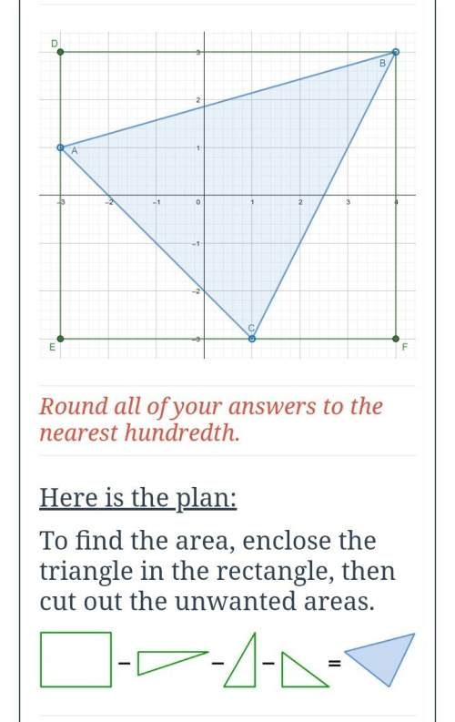 With the question find the area of the green rectangle.a=f