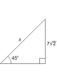 7. what is the value of x?  6 6√3 12  12√3  8. what is the val