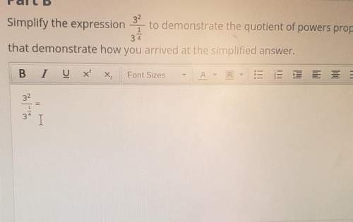 Part bsimplify the expressionto demonstrate the quotient of powers property. show any in