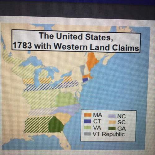 This is a map showing the united states, including its territories, in 1783. according t