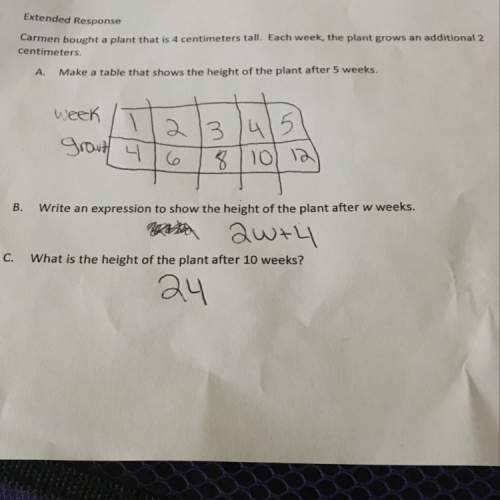 Check if i got the answer right because i know i got it wrong so proof to me that i'm right or wrong