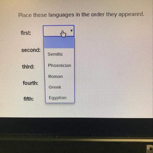 Place these languages in the order they appeared. semitic, phoenician, roman, greek, egyptian.
