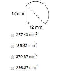 The radius of the semicircle in the following composite figure is 8.5 millimeters. what is the total