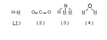 Which formula represents a nonpolar molecule containing polar covalent bonds?