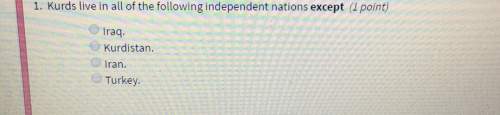 Ns 1. kurds live in all of the following independent nations except point) iraq ku