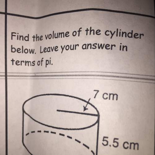 Ineed it says find the volume of the cyclinser