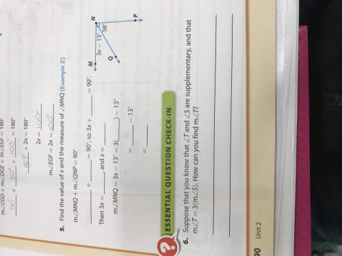Find the value of x and the measure of angle mnq