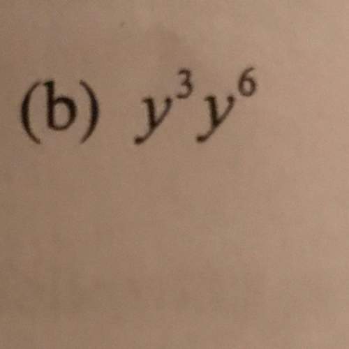 hi i need ive been doing homework for 6 hours u anyways, how do i express this (y^3•y^6 - in