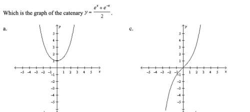 (q1) which is the graph of the catenary y=e^x+e^-x/2