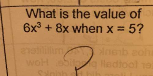 What is the value of 6x3 8x when x 5?